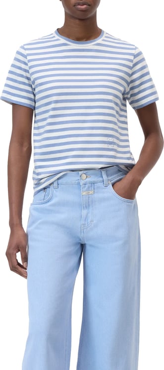Closed Closed - Basic t-shirt - C95200-44H-ST - 531 Stone blue