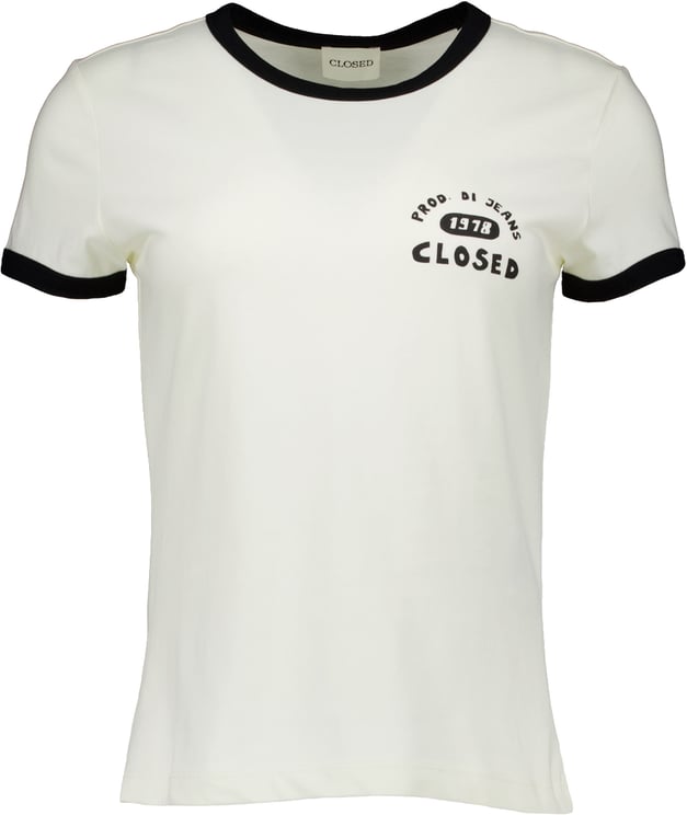 Closed Closed Slim T-shirt T-shirts Ecru C95671-44h-pr
