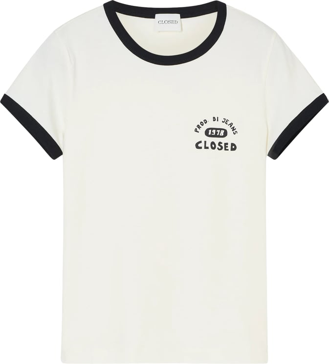 Closed Closed Slim T-shirt T-shirts Ecru C95671-44h-pr
