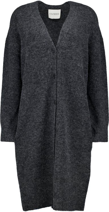 Closed Closed Cardigan Long Vesten Donkergrijs C96436-98c-22