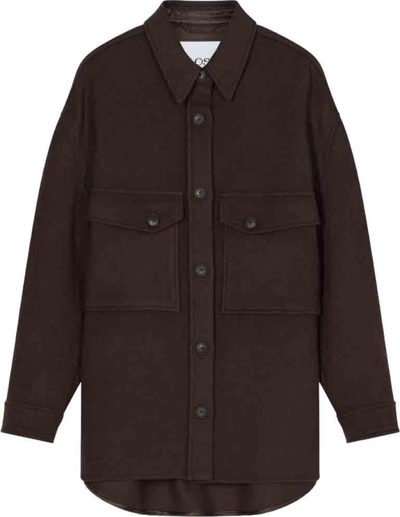 Closed Closed Oversized Shacket Jackets Donkerbruin C97170-66a-22
