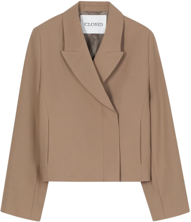 Closed Closed Cropped Blazer Blazers Beige C97523-35p-22