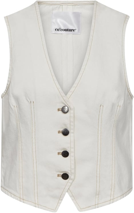 Co 'Couture Co Couture Bernettacc Vesten Ecru 40034