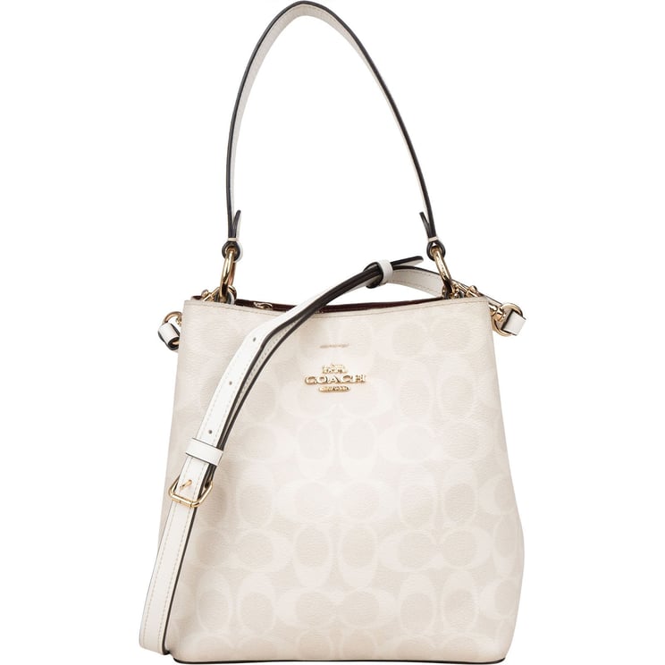 Coach Coach White Monogram Mollie Bucket Handbag