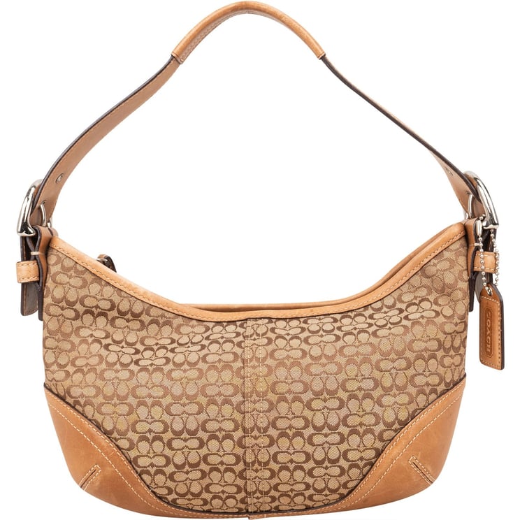 Coach Coach Monogram Signature Small Hobo Shoulder Bag