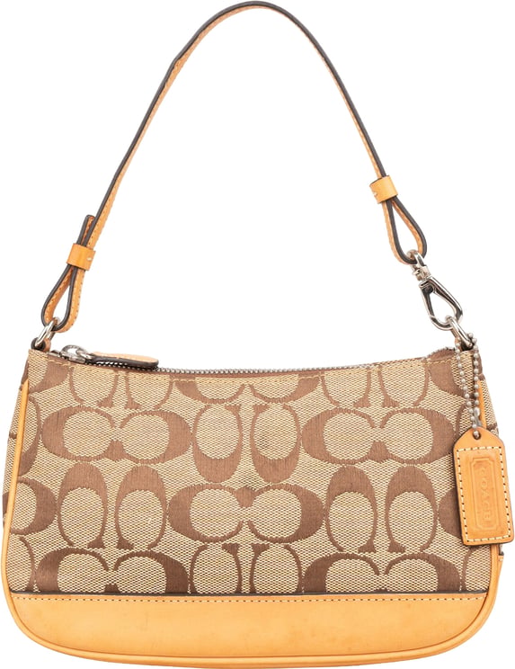 Coach Coach Signature Monogram Pochette Handbag