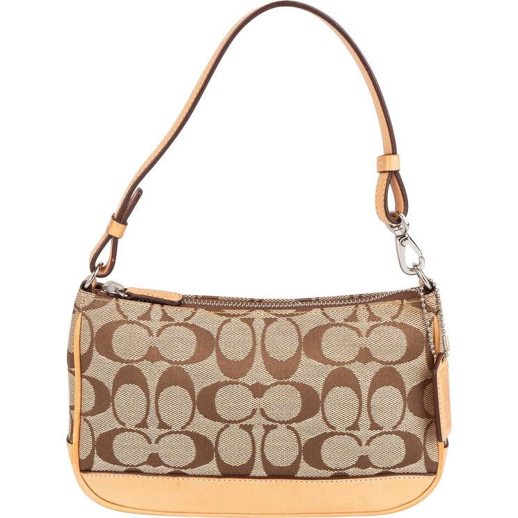 Coach Coach Signature Monogram Pochette Handbag