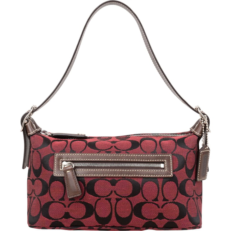 Coach Coach Red Monogram Signature Demi Mini Handbag