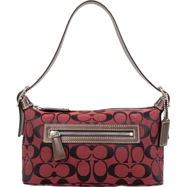 Coach Coach Red Monogram Signature Demi Mini Handbag