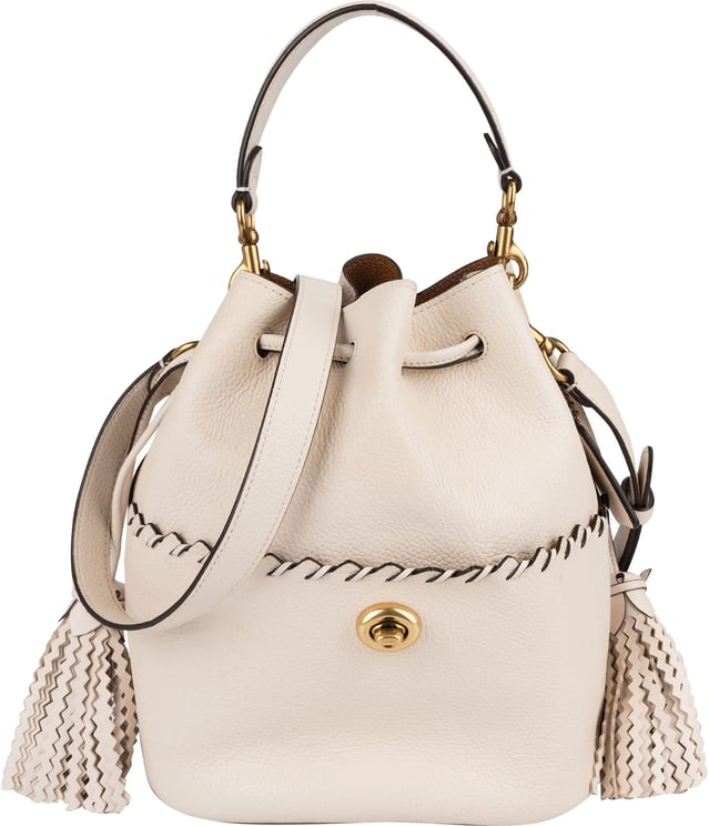 Coach Coach Pebbled Leather Dinky Bucket Crossbody Bag