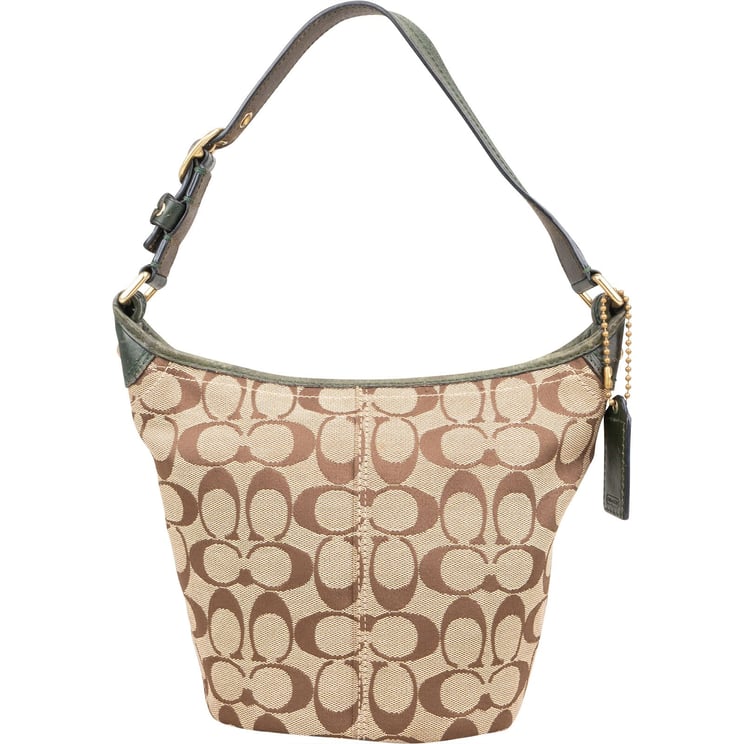 Coach Coach Monogram Signature Small Bucket Shoulder Bag
