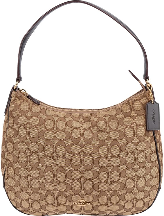 Coach Coach Monogram Signature Canvas Hobo Shoulder Bag
