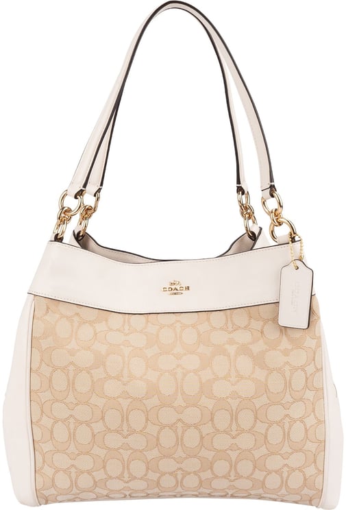Coach Coach Monogram Signature Jacquard Hallie Shoulder Bag