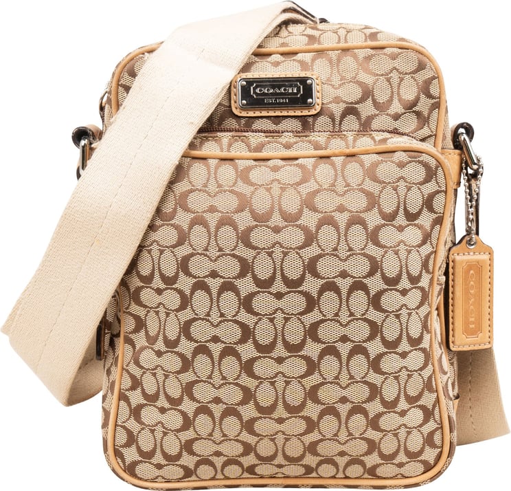 Coach Coach Mini Monogram Signature Flight Crossbody Bag