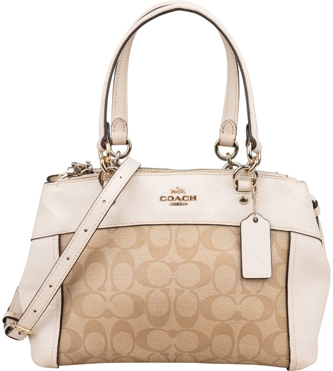 Coach Coach Monogram Signature Canvas Prairie Satchel Handbag