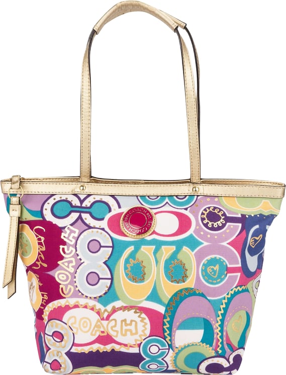 Coach Coach Poppy Pop Graffiti Glam Tote Shoulder Bag