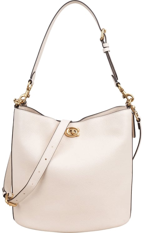 Coach Coach Polished Pebble Leather Willow Bucket Crossbody Shoulder Bag