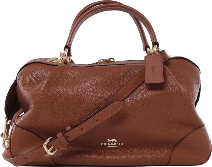 Coach Coach Lane Satchel Leather 2Way Handbag in Brown