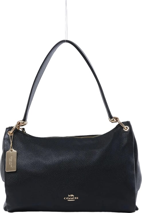 Coach Coach Mia Leather Shoulder Bag in Black