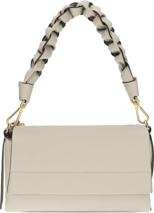 Coccinelle Coccinelle Beige Calf Leather Bos Taurus Shoulder Bag