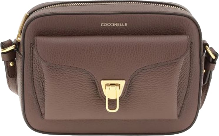 Coccinelle Coccinelle Brown Calf Leather Bos Taurus Shoulder Bag