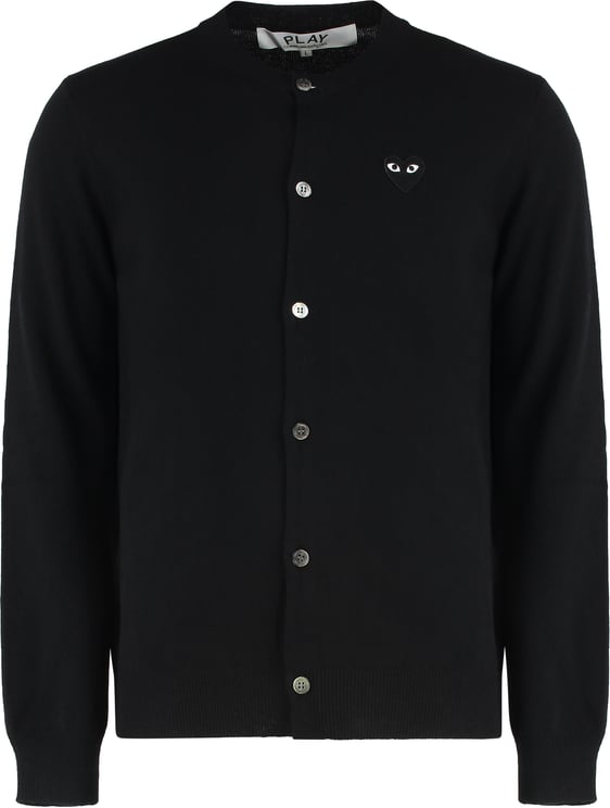 Comme des Garçons Cardigan in wool with logo