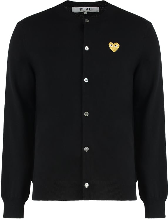 Comme des Garçons Cardigan in wool with logo