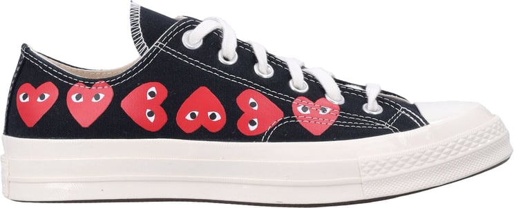 Comme des Garçons Converse Multi Heart Low Top Nero