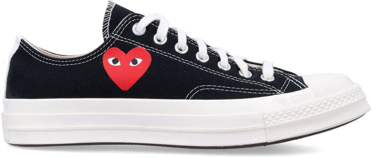 Comme des Garçons Converse Small Red Heart Low Top Nero