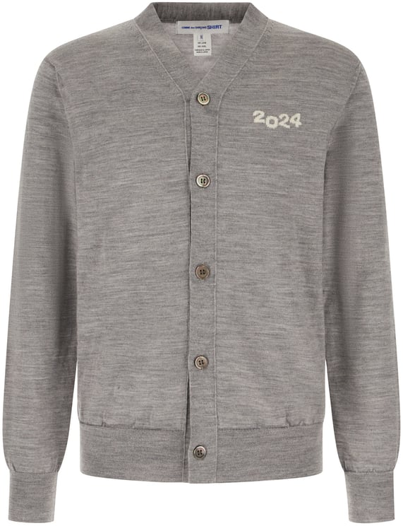 Comme des Garçons Comme Des Garcons Shirt Melange grey wool cardigan