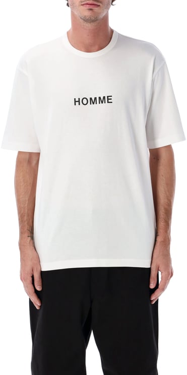 Comme des Garçons Homme Logo Tee Bianco