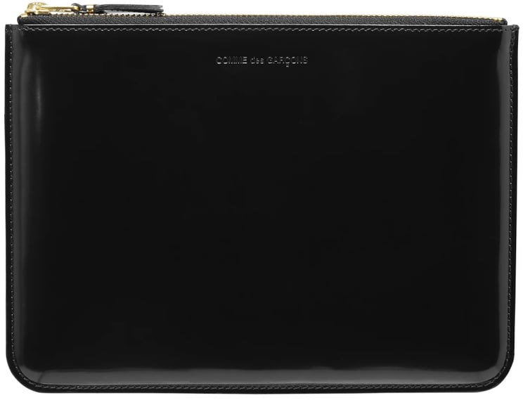 Comme des Garçons Mirror Inside Logo Zip Pouch Wallet