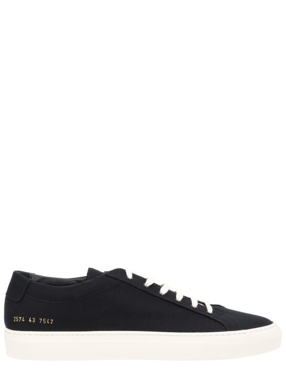 Common Projects Black Achilles Cotton Low-Top Sneakers