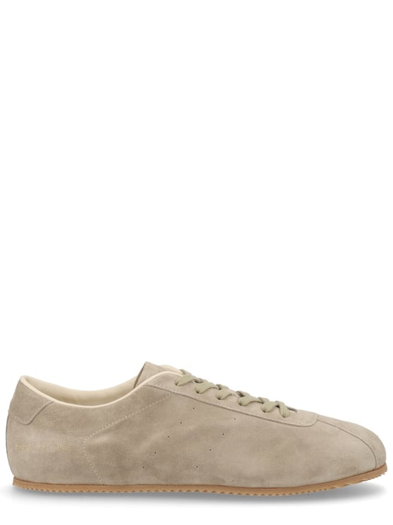 Common Projects White Minimalist Suede Low-Top Sneakers