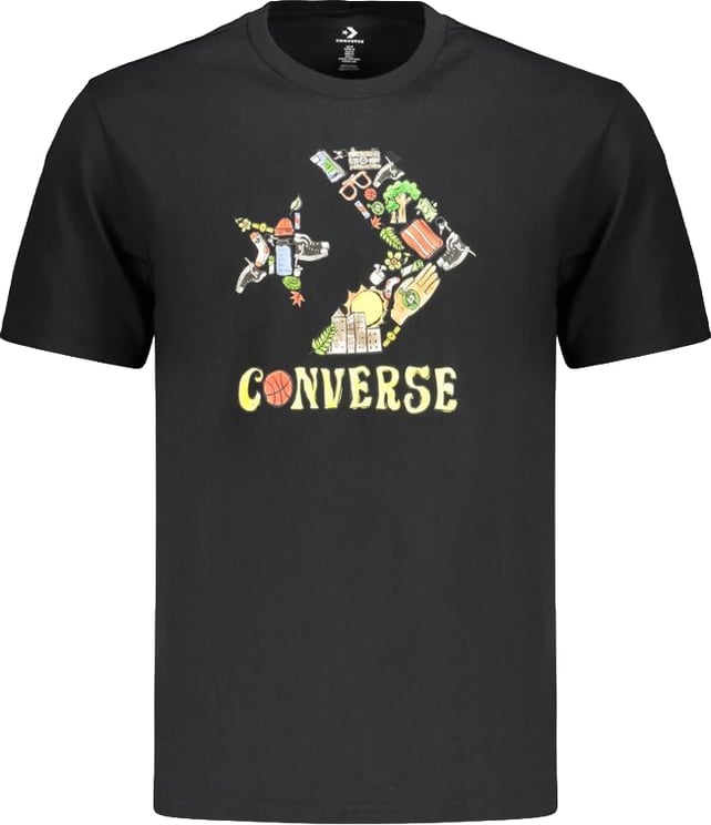 Converse Converse Black Cotton Men's T-Shirt