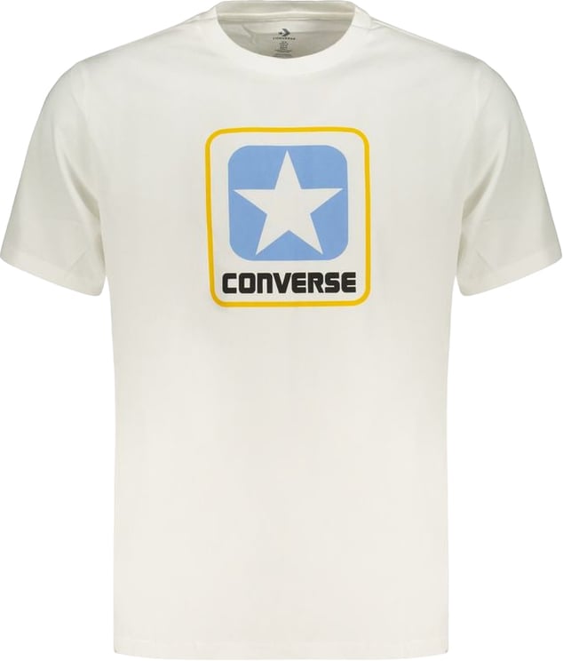 Converse Converse White Cotton Men's T-Shirt