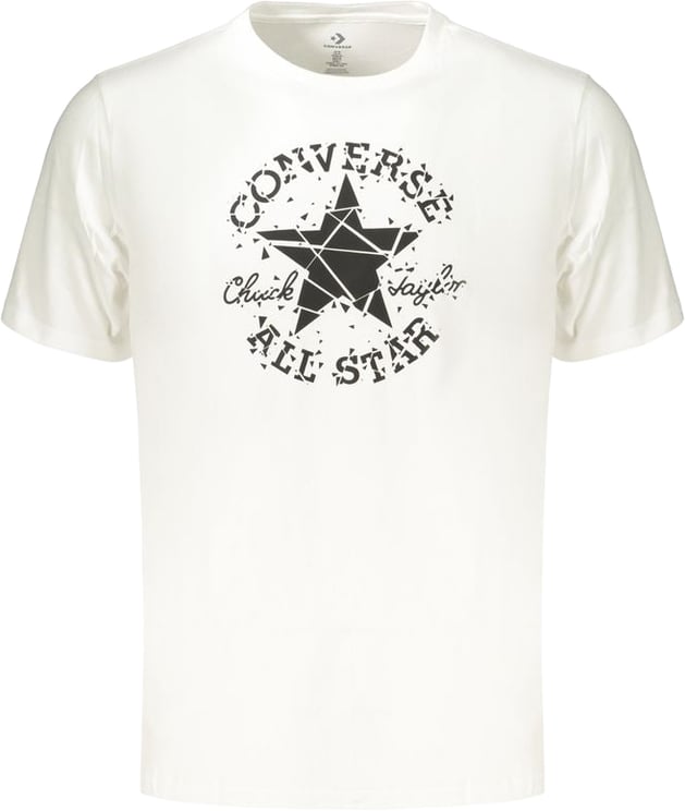 Converse Converse White Cotton Men's T-Shirt