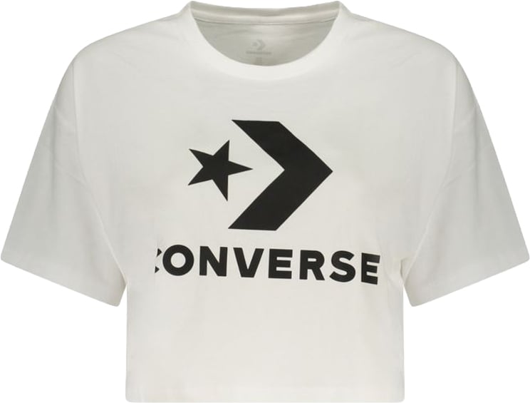 Converse Converse White Cotton Womens T-Shirt