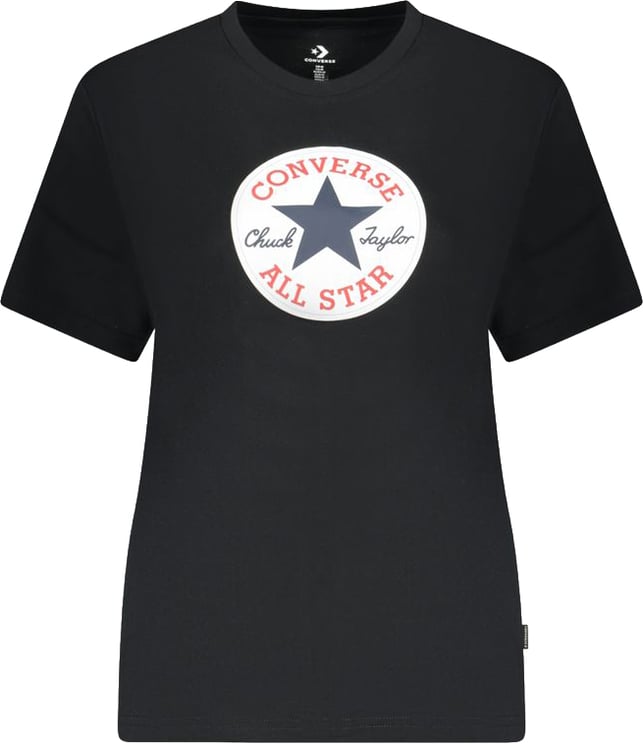 Converse Converse Black Cotton Women's T-Shirt
