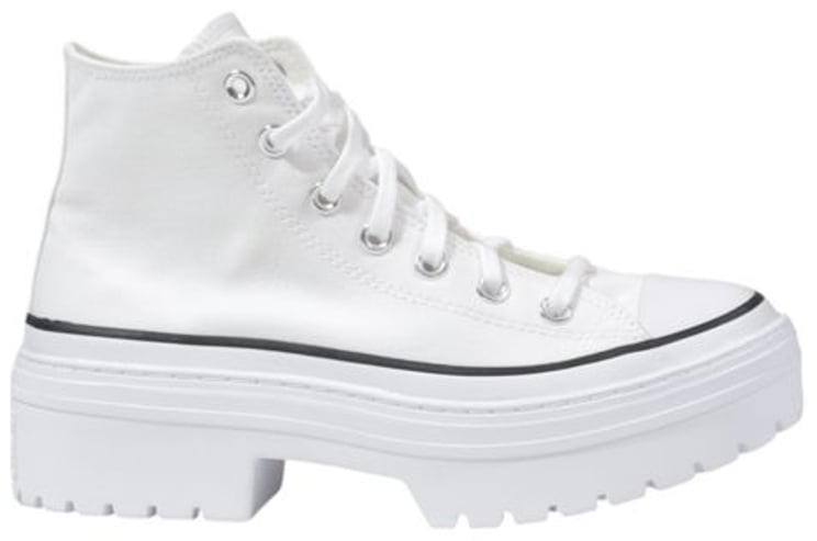 Converse Converse White Fabric Chunky Sneakers