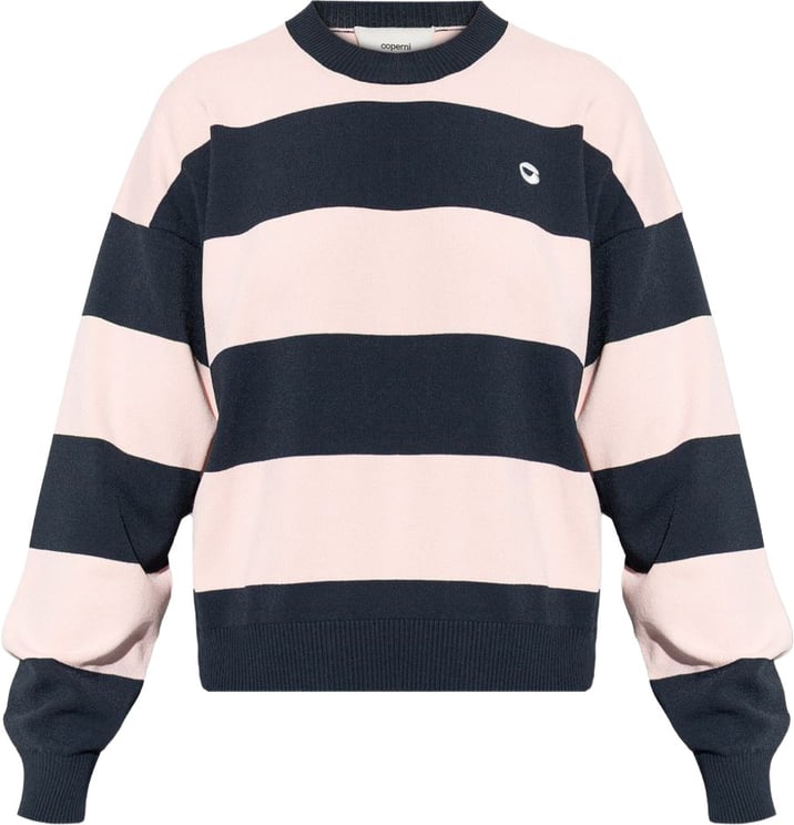 Coperni Wide Striped Long-Sleeved Top With Logo Detail