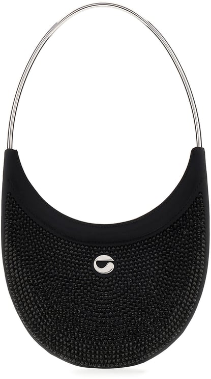 Coperni Coperni Black stretch cotton blend Ring Swipe shoulder bag