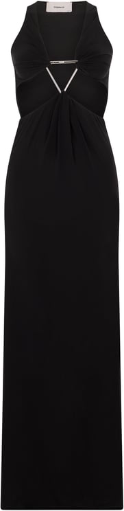 Coperni Long dress with wide neckline
