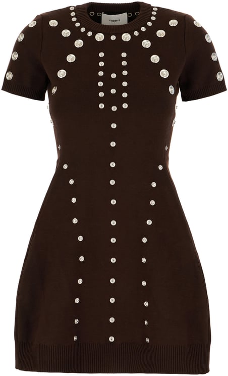 Coperni Coperni Chocolate viscose blend dress