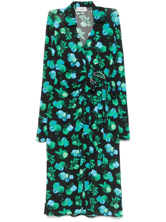 Coperni Dresses Print Blue Apples