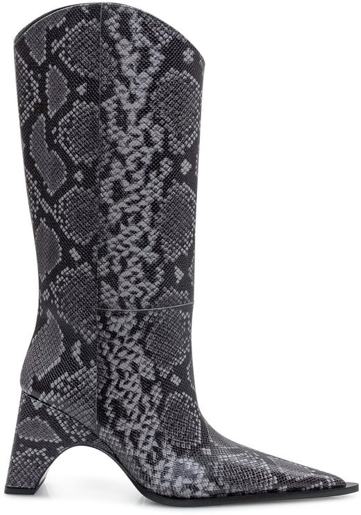 Coperni Coperni Stivali Cowboy Bridge in Stampa Pitone