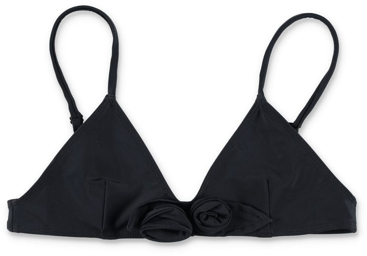 Coperni Flower Bikini Top Nero