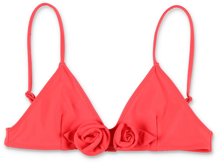 Coperni Flower Bikini Top Rosso