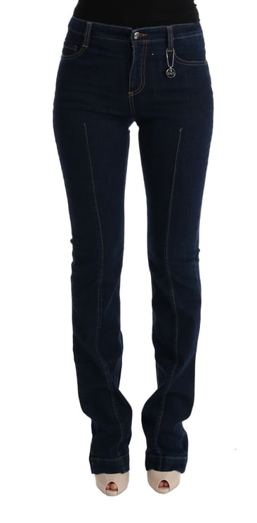 Costume National Costume National Blue Cotton Bootcut Flared Jeans