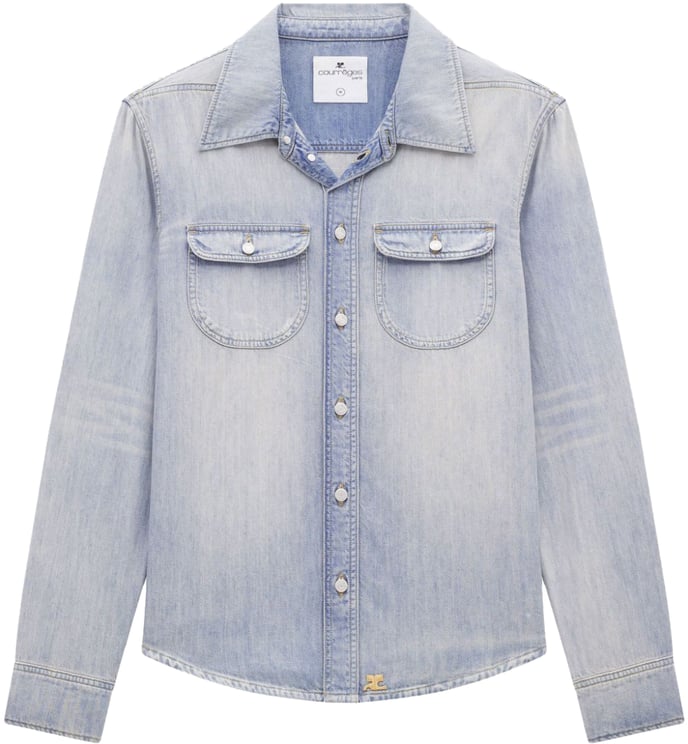 COURREGES Shirts Light Blue Wash